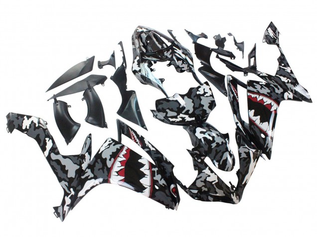 Purchase 2007-2008 Grey White Camouflage Shark Yamaha YZF 1000 R1 Motorcycle Fairings UK