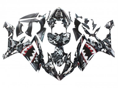 Purchase 2007-2008 Grey White Camouflage Shark Yamaha YZF 1000 R1 Motorcycle Fairings UK