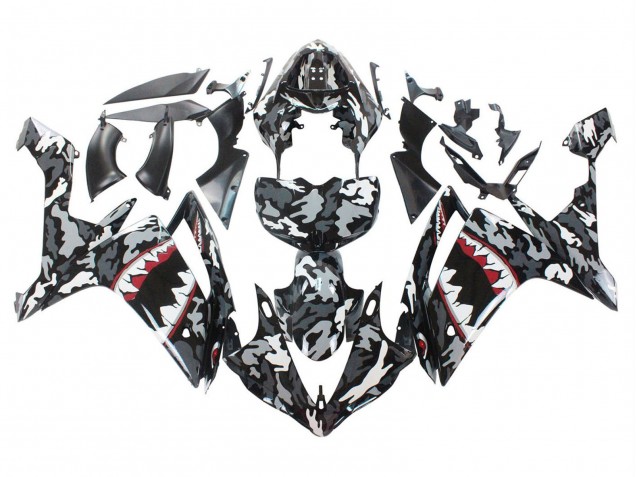 Purchase 2007-2008 Grey White Camouflage Shark Yamaha YZF 1000 R1 Motorcycle Fairings UK
