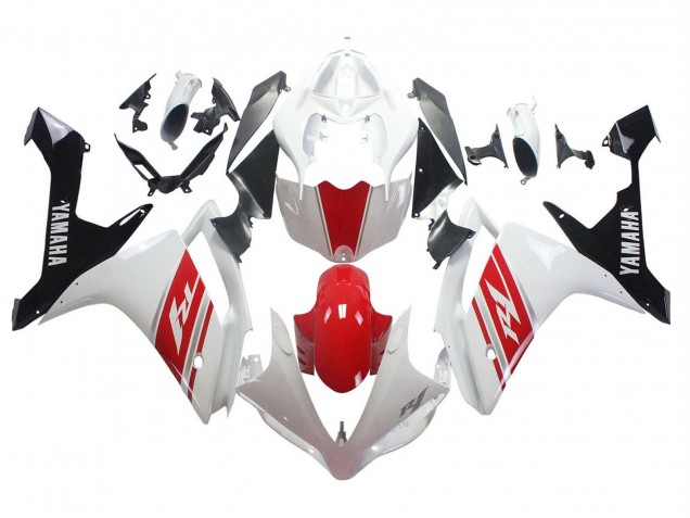 Purchase 2007-2008 White Red Black Yamaha YZF 1000 R1 Motorcycle Fairing UK