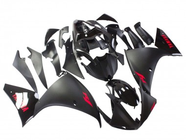 Purchase 2009-2011 Matte Black Red Decal Yamaha YZF 1000 R1 Motorcycle Fairing UK