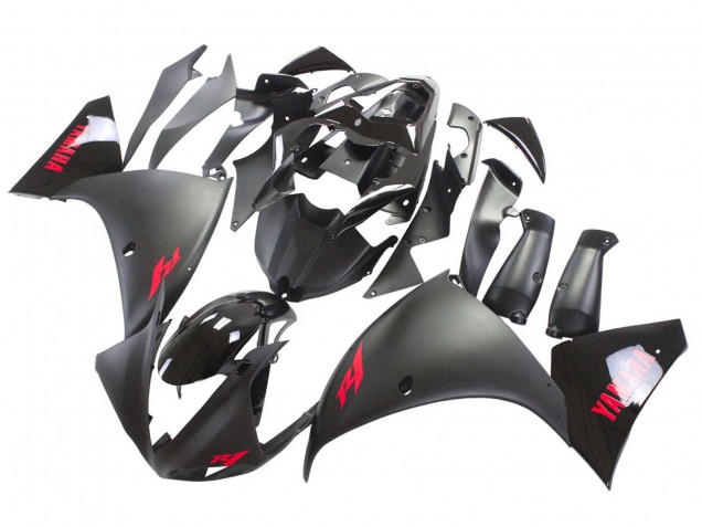 Purchase 2009-2011 Matte Black Red Decal Yamaha YZF 1000 R1 Motorcycle Fairing UK