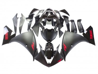 Purchase 2009-2011 Matte Black Red Decal Yamaha YZF 1000 R1 Motorcycle Fairing UK