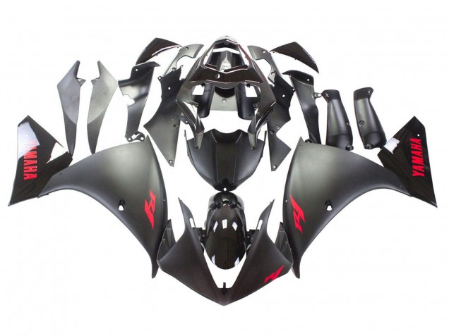 Purchase 2009-2011 Matte Black Red Decal Yamaha YZF 1000 R1 Motorcycle Fairing UK