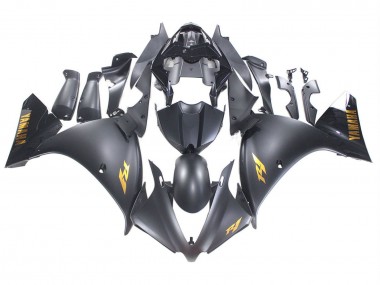 Purchase 2012-2014 Matte Black Gold Decals Yamaha YZF 1000 R1 Motorcycle Fairings UK