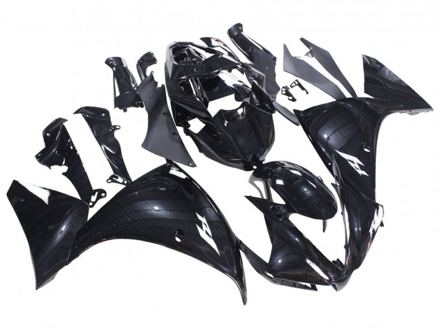 Purchase 2012-2014 Glossy Black Yamaha YZF 1000 R1 Motorcycle Fairings UK