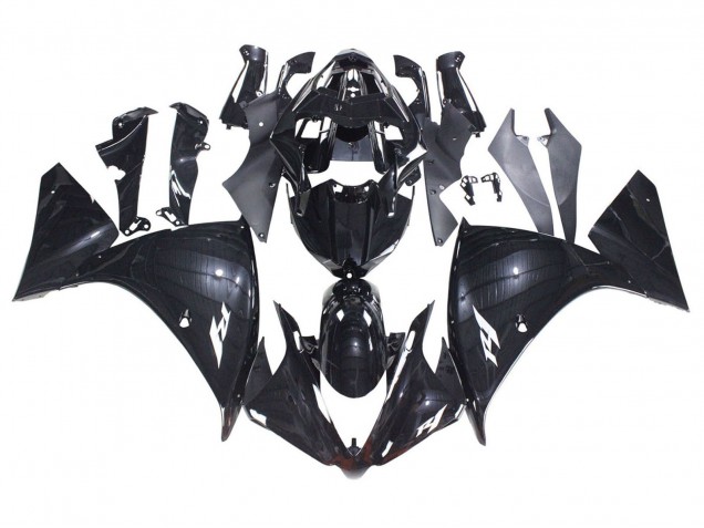Purchase 2012-2014 Glossy Black Yamaha YZF 1000 R1 Motorcycle Fairings UK