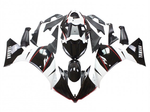 Purchase 2012-2014 White Red Glossy Black Yamaha YZF 1000 R1 Motorcycle Fairing UK