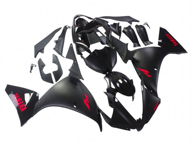 Purchase 2012-2014 Glossy Black Matte Black Red Yamaha YZF 1000 R1 Motorcycle Fairings UK
