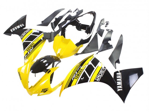 Purchase 2012-2014 Yellow White Black Yamaha YZF 1000 R1 Motorcycle Fairings UK