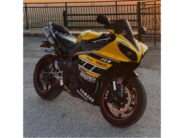Purchase 2012-2014 Yellow White Black Yamaha YZF 1000 R1 Motorcycle Fairings UK
