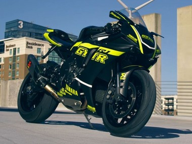 Purchase 2020-2025 Black With Fluorescent Yellow Yamaha YZF 1000 R1 Motorcycle Fairings UK
