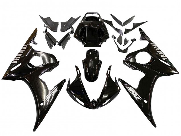 Purchase 2006-2009 Glossy Black White Decals Yamaha YZF R6S Motorcycle Fairings UK