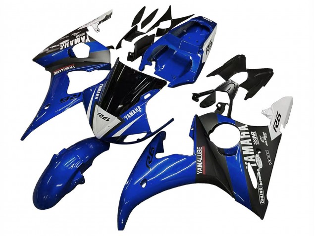 Purchase 2006-2009 Blue White Glossy Black Yamalube Yamaha YZF R6S Motorcycle Fairings UK