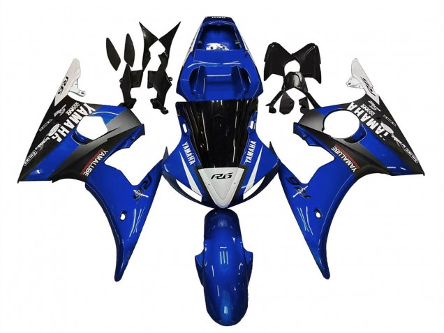 Purchase 2006-2009 Blue White Glossy Black Yamalube Yamaha YZF R6S Motorcycle Fairings UK