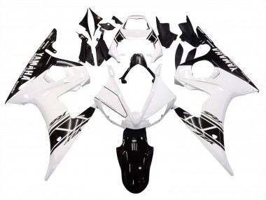 Purchase 2006-2009 White Glossy Black Yamaha YZF R6S Motorcycle Fairings UK