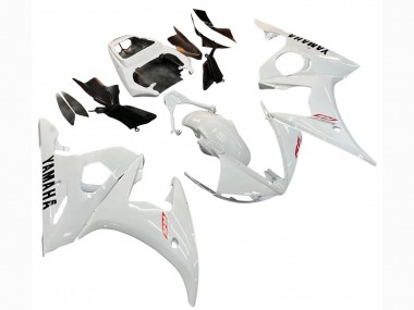 Purchase 2006-2009 White Yamaha YZF R6S Motorcycle Fairing Kits UK