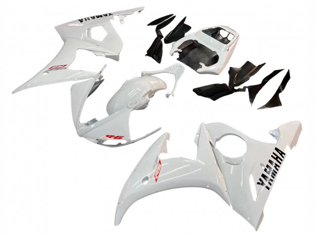 Purchase 2006-2009 White Yamaha YZF R6S Motorcycle Fairing Kits UK