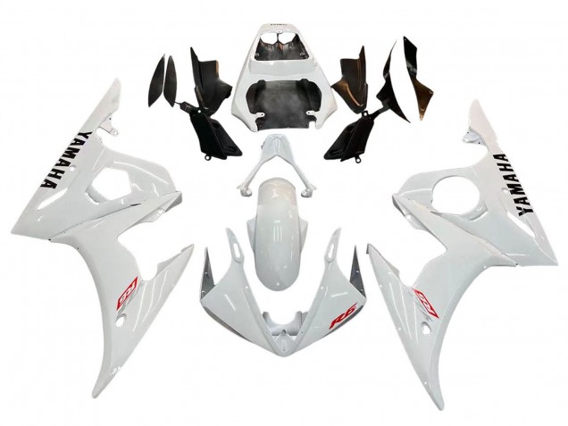 Purchase 2006-2009 White Yamaha YZF R6S Motorcycle Fairing Kits UK