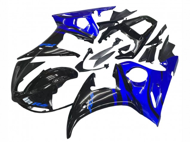 Purchase 2003-2004 Blue Glossy Black Yamaha YZF R6 Motorcycle Fairing UK