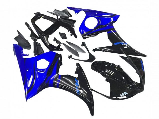 Purchase 2006-2009 Blue Glossy Black Yamaha YZF R6S Motorcycle Fairings UK