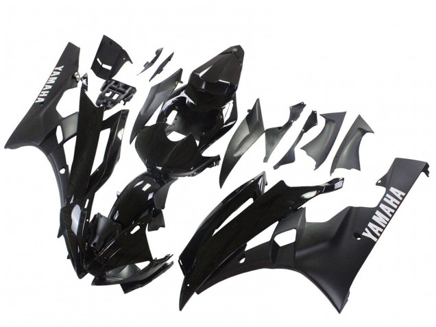 Purchase 2006-2007 Glossy Black Matte Black Yamaha YZF 600 R6 Motorcycle Fairings UK