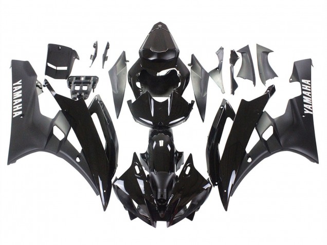 Purchase 2006-2007 Glossy Black Matte Black Yamaha YZF 600 R6 Motorcycle Fairings UK