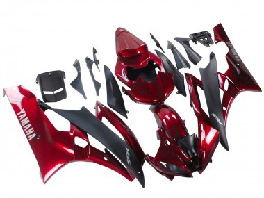 Purchase 2006-2007 Red Matte Black Yamaha YZF 600 R6 Motorcycle Fairing UK