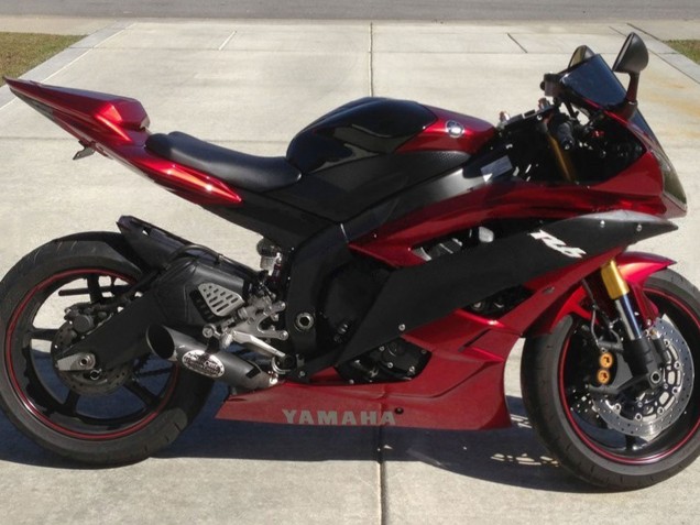 Purchase 2006-2007 Red Matte Black Yamaha YZF 600 R6 Motorcycle Fairing UK