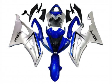 Purchase 2008-2016 Silver Blue Yamaha YZF 600 R6 Motorcycle Fairings UK