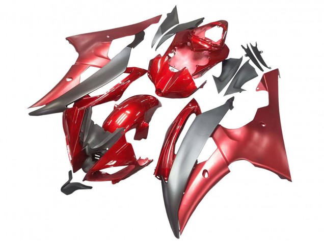 Purchase 2008-2016 Red Grey Yamaha YZF 600 R6 Motorcycle Fairings UK