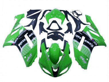 Purchase 2007-2008 Green Black Ninja Kawasaki ZX6R Motorcycle Fairings UK