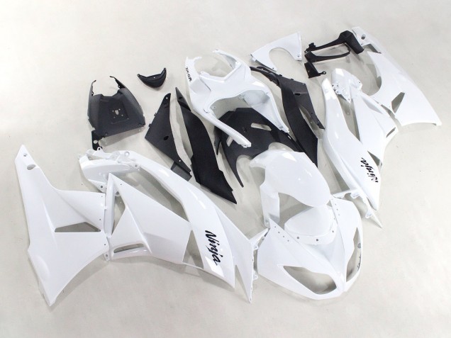 Purchase 2009-2012 White Black Ninja Kawasaki ZX6R Motorcycle Fairings UK