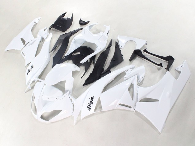 Purchase 2009-2012 White Black Ninja Kawasaki ZX6R Motorcycle Fairings UK