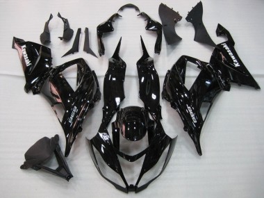 Purchase 2013-2018 Glossy Black Kawasaki ZX6R Motorcycle Fairing UK