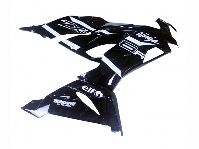 Purchase 2019-2022 Glossy Black White Kawasaki ZX6R Motorcycle Fairings UK