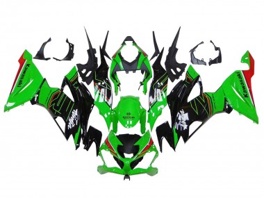 Purchase 2019-2022 Green Glossy Black Red Kawasaki ZX6R Motorcycle Fairings UK