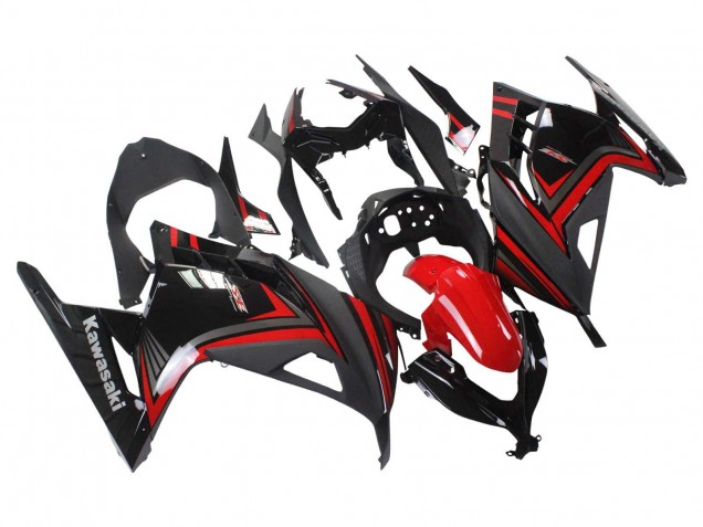 Purchase 2013-2024 Red Black Kawasaki EX300 Motorcycle Fairings UK