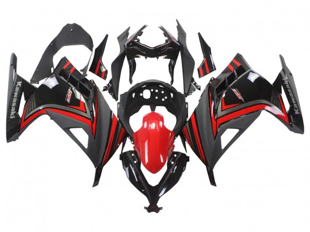 Purchase 2013-2024 Red Black Kawasaki EX300 Motorcycle Fairings UK
