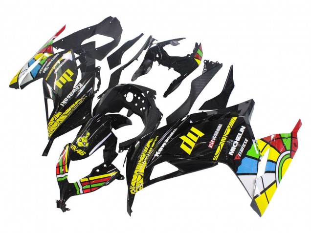 Purchase 2013-2024 Glossy Black Yellow Red Green Blue White Kawasaki EX300 Motorcycle Fairings UK