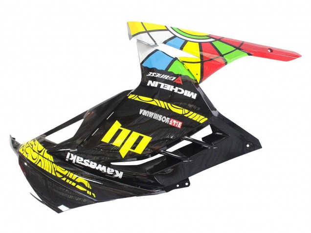Purchase 2013-2024 Glossy Black Yellow Red Green Blue White Kawasaki EX300 Motorcycle Fairings UK