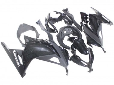Purchase 2013-2024 Glossy Black Kawasaki EX300 Motorcycle Fairings UK