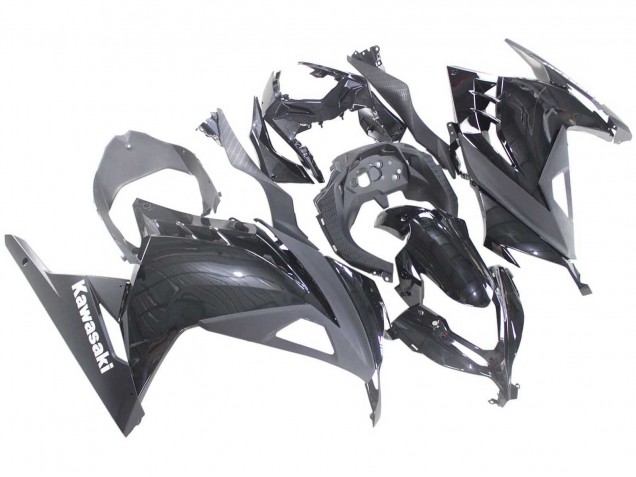 Purchase 2013-2024 Glossy Black Kawasaki EX300 Motorcycle Fairings UK