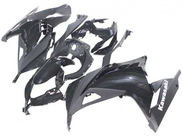 Purchase 2013-2024 Glossy Black Kawasaki EX300 Motorcycle Fairings UK