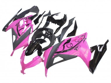 Purchase 2013-2024 Pink Black Kawasaki EX300 Motorcycle Fairings UK