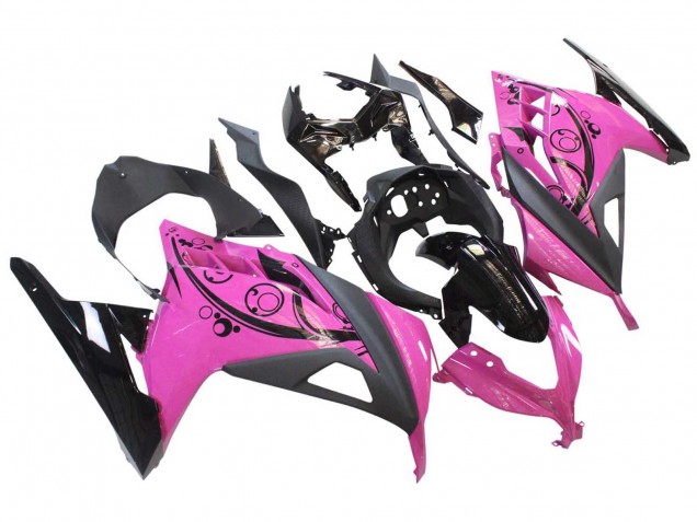 Purchase 2013-2024 Pink Black Kawasaki EX300 Motorcycle Fairings UK