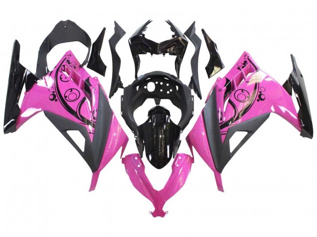 Purchase 2013-2024 Pink Black Kawasaki EX300 Motorcycle Fairings UK