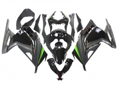 Purchase 2013-2024 Glossy Black Matte Black Green Kawasaki EX300 Motorcycle Fairings UK