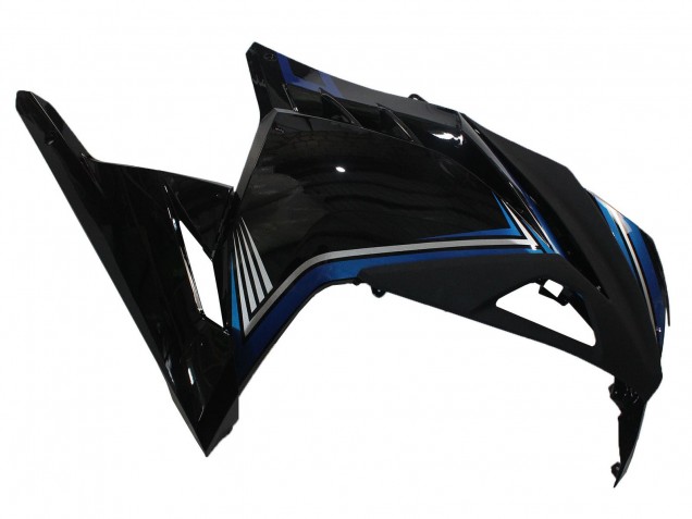 Purchase 2013-2024 Glossy Black Blue Kawasaki EX300 Motorcycle Fairings UK