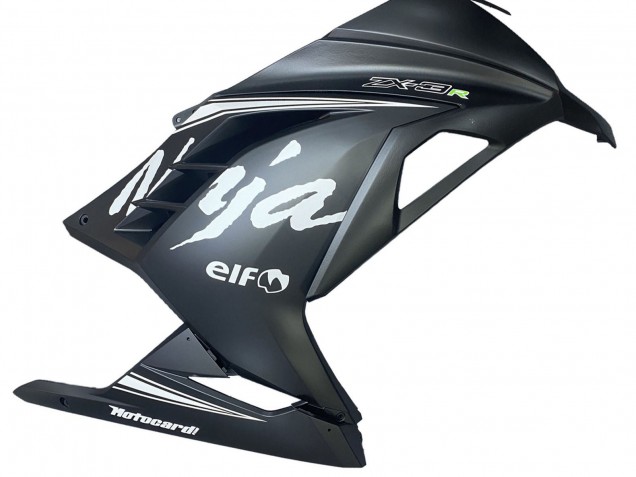 Purchase 2013-2024 Matte Black White Elf Snow Kawasaki EX300 Motorcycle Fairings UK